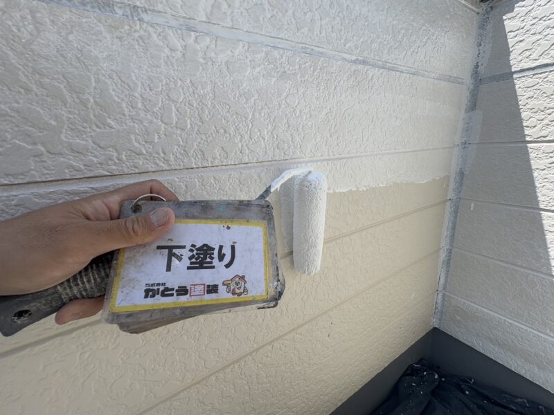 下塗りの様子です。