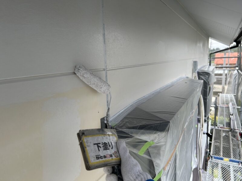 下塗りの様子です。