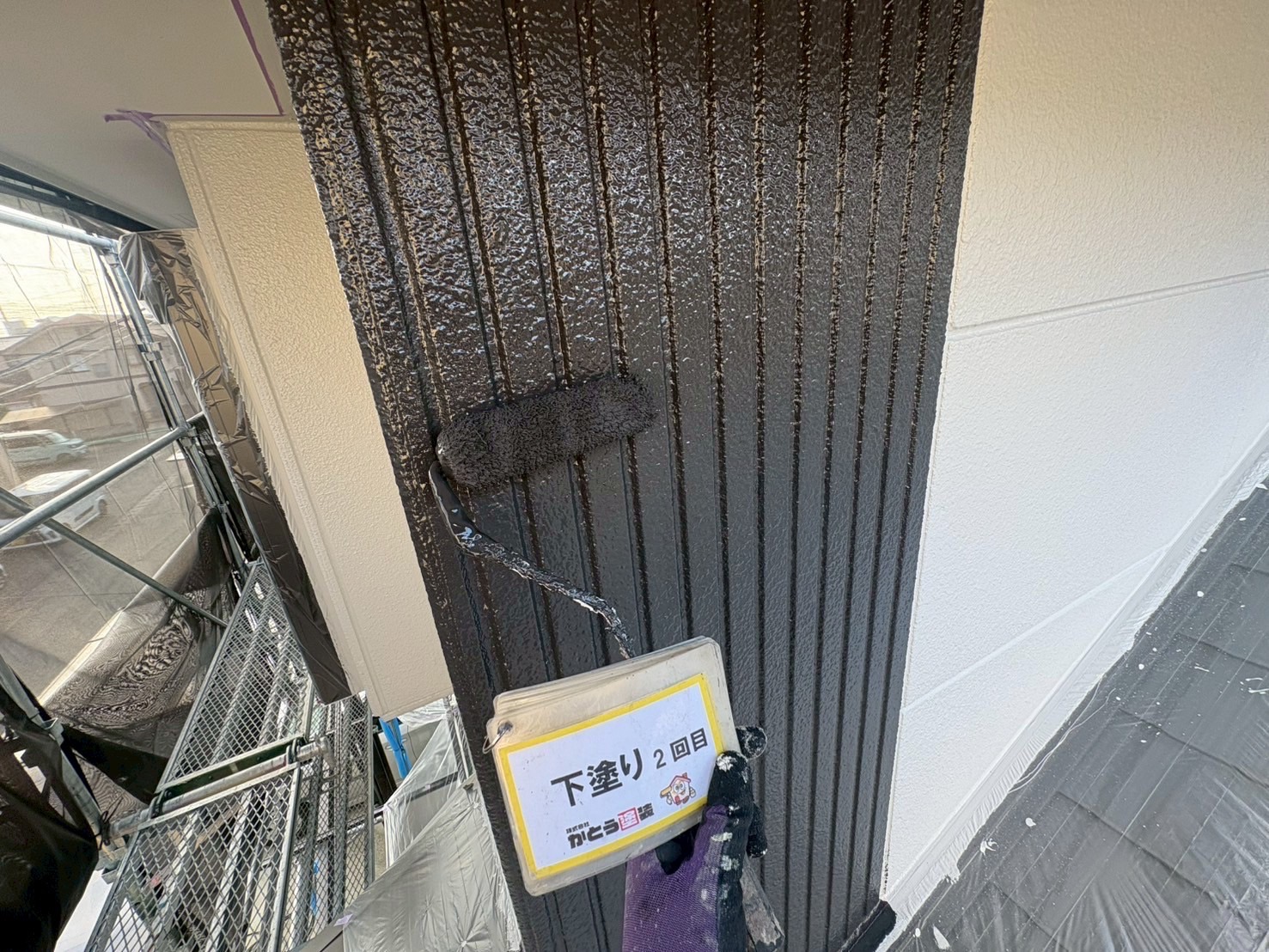 菊陽町O様邸外壁塗り替え　耐候性・耐久性に非常に優れた高性能塗料で塗り替えをおこないました