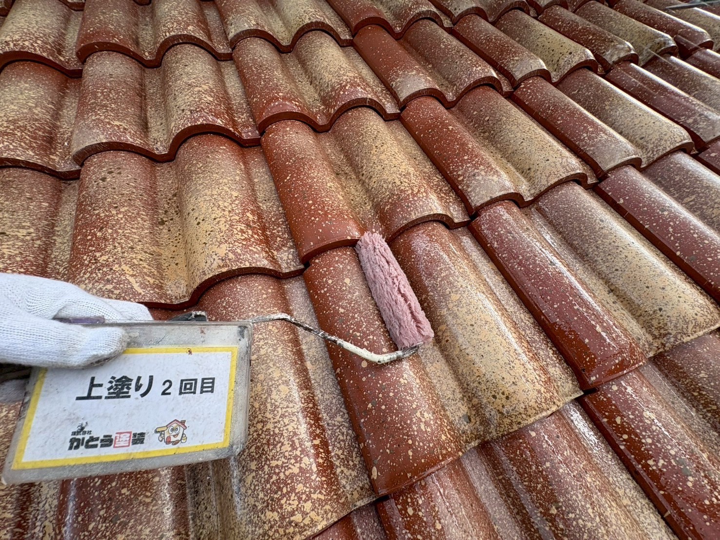 屋根塗装工事，外壁塗り替え　熊本市北区U様邸　超高耐候クリアーで表面を保護し、艶感を出し、耐久性を向上させました