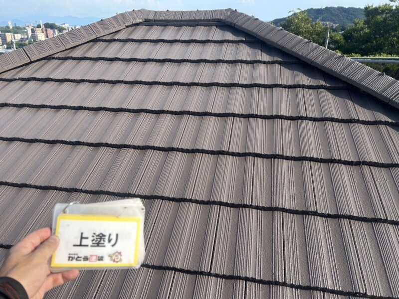 上塗り完了しました。