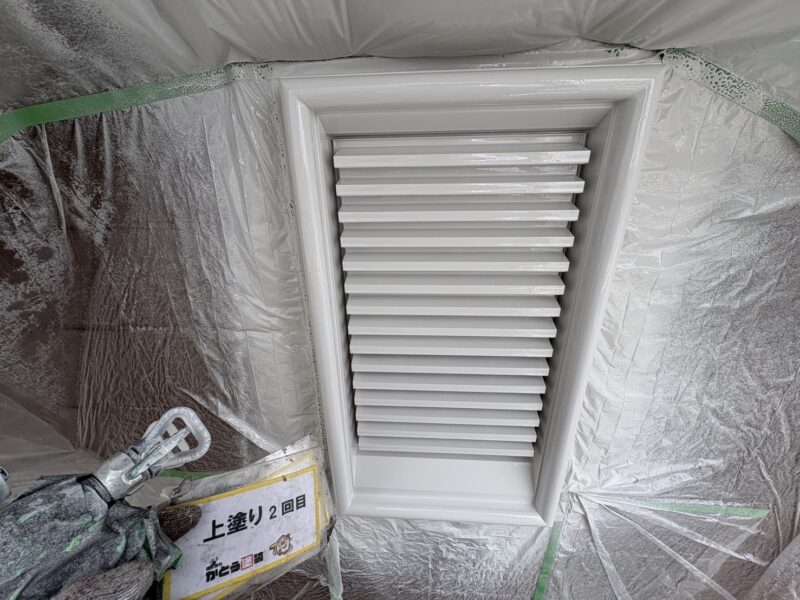 上塗り2回目の様子です。