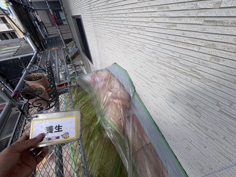 養生の様子です。