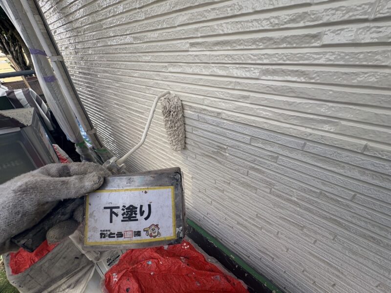 下塗りの様子です。