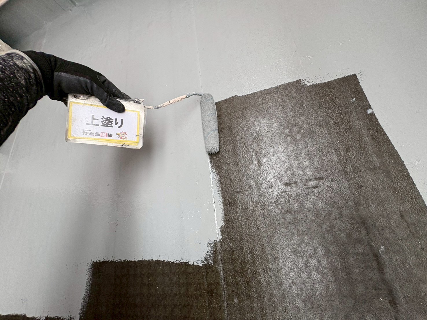 熊本市北区Ｍ様邸外壁塗装　雨漏りの原因となりやすいバルコニーの防水機能向上のため、防水工事をおこないました