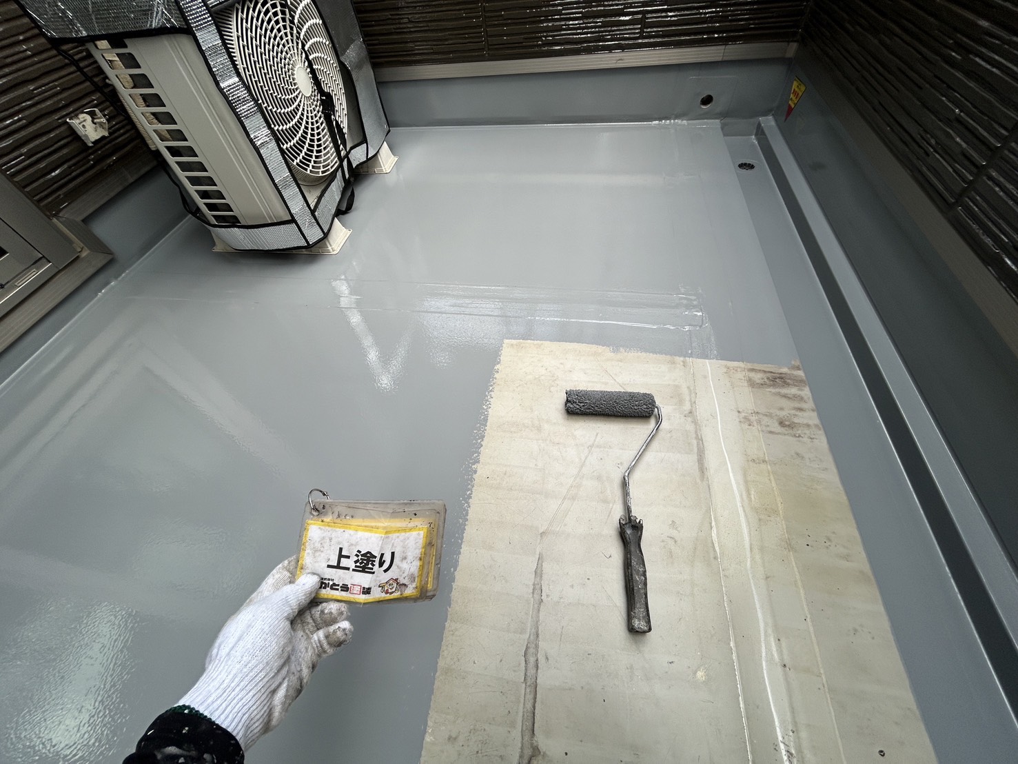 合志市K様邸　雨漏りしやすいバルコニーの防水性向上のため、防水工事をおこないました