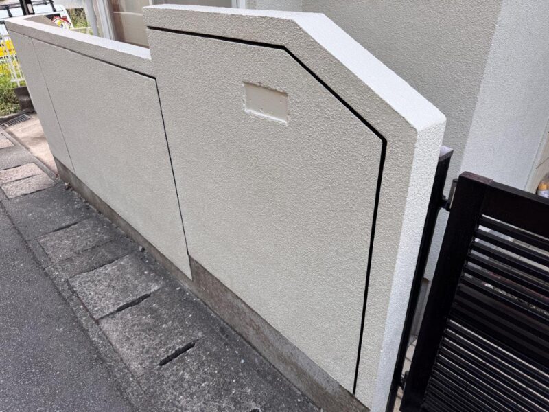 塀もきれいになりました