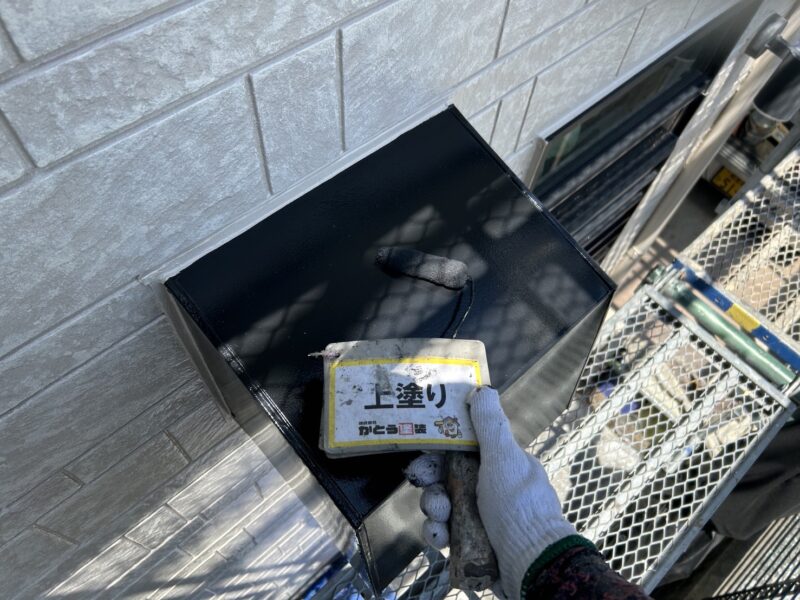 上塗りの様子です。