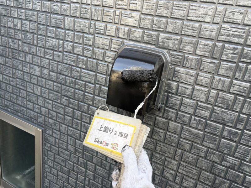 上塗り2回目の様子です。