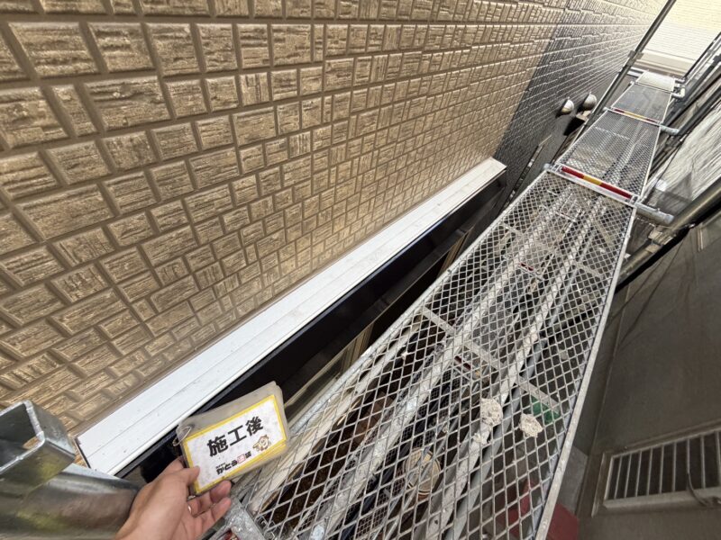 耐候性の高い塗料を使用していますので、汚れが付着しづらく塗り立ての綺麗さが長く続きます。