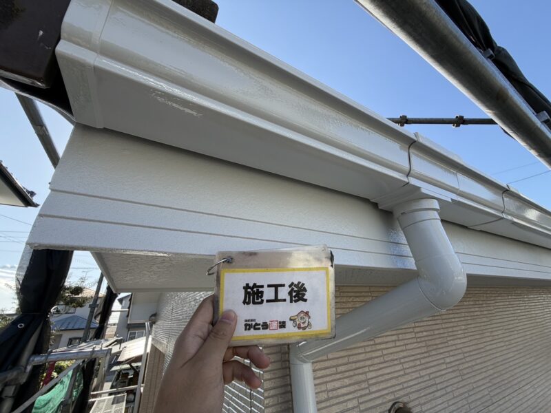 付帯部は耐候性の塗料を使用していますので、塗り立ての美しさが長続きします。