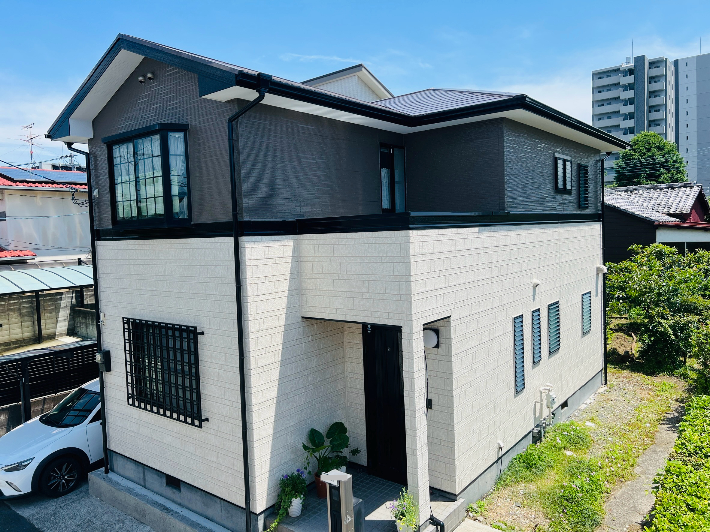 【熊本市中央区Y様邸】外壁屋根塗装の施工事例｜WB多彩仕上げ工法で上品な仕上がりを演出