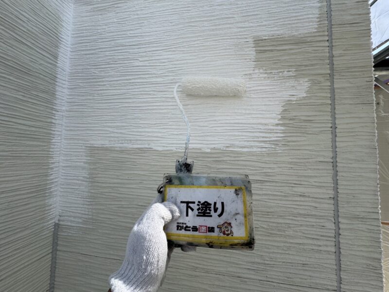 下塗りの様子です。