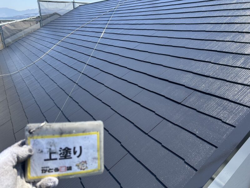 上塗り完了しました。