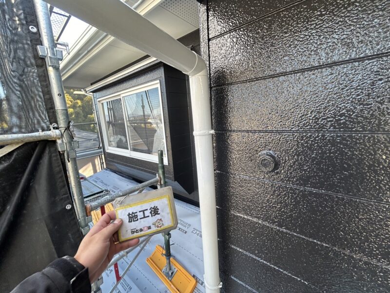 耐候性の高い塗料を使用していますので、綺麗が長続きします。