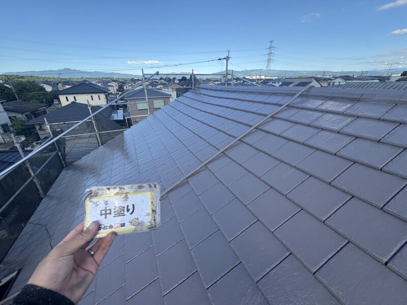 中塗り完了しました。