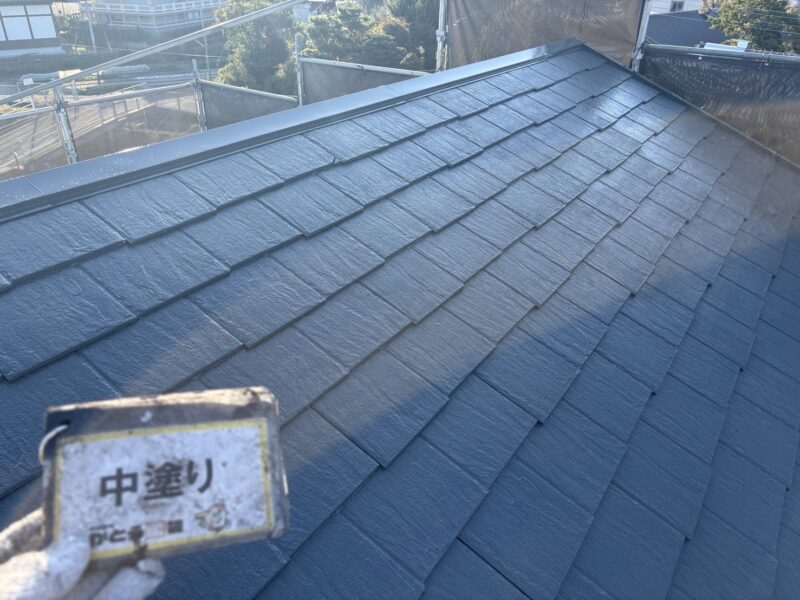 中塗り完了しました。