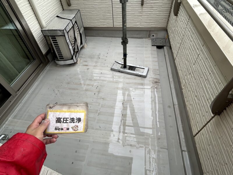 高圧洗浄で泥を一掃し、とても綺麗になりました。