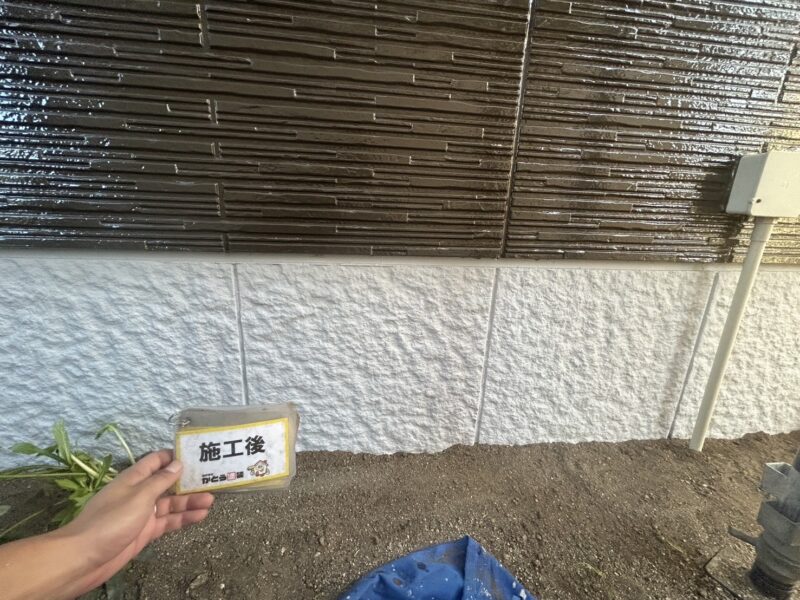 基礎はばきは、基礎通気を妨げない専用の塗料を使用しています。