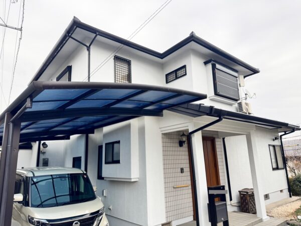 【熊本市北区T様邸】ドアカバー工法の施工事例｜玄関扉・雨樋・破風を新品に交換