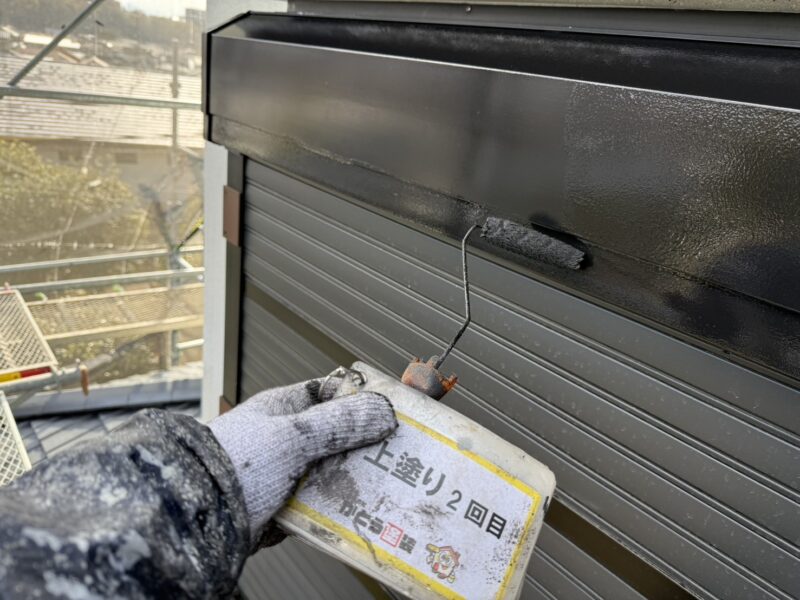 上塗り2回目の様子です。