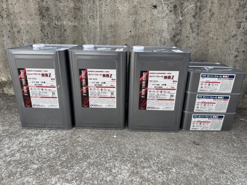 外壁の使用塗料です。