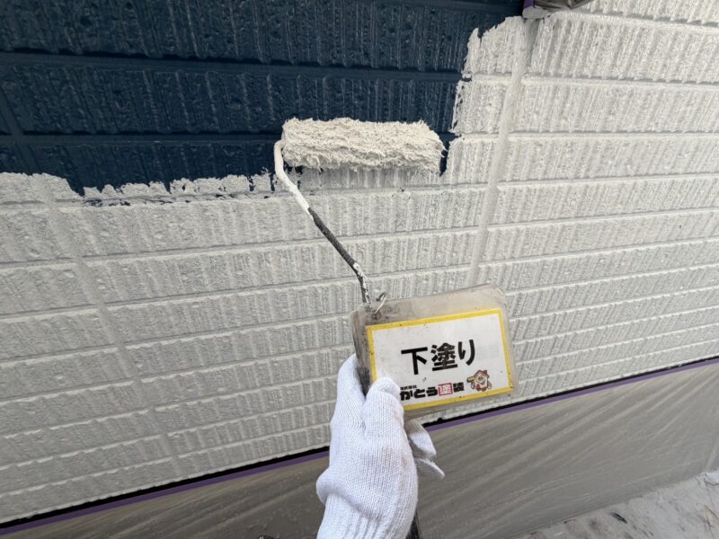 下塗りの様子です。