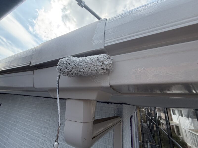 上塗りの様子です。