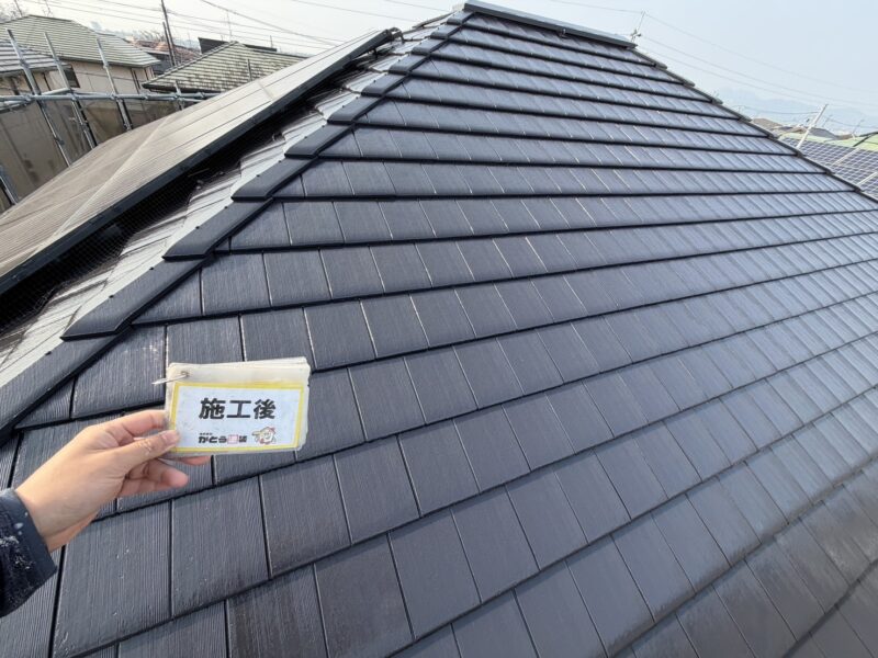 超高耐候性に遮熱性能を兼ね備えた、圧倒的に強力な無機塗料を使用しています。