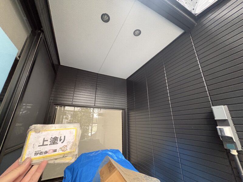 上塗り完了しました。