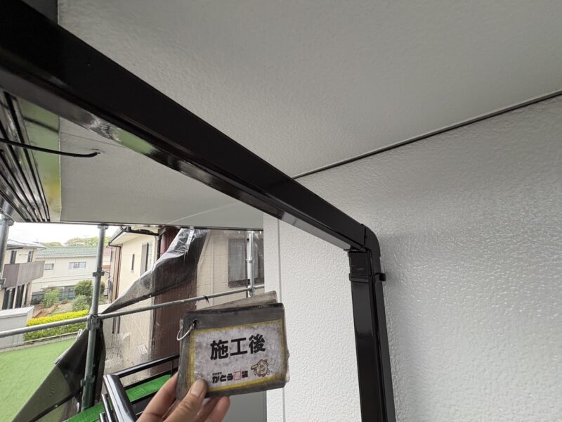 付帯部は汚れに強く、紫外線や雨による影響を受けにくい超低汚染性の塗料で塗り替えています。