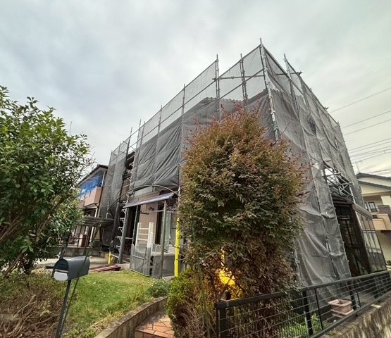 足場仮設の様子です。