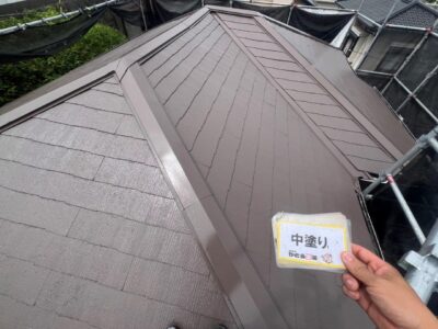熊本市北区N様邸　コロニアル屋根塗装をおこないました