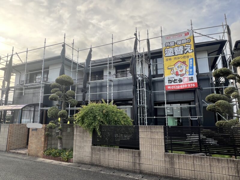 足場仮設の様子です。