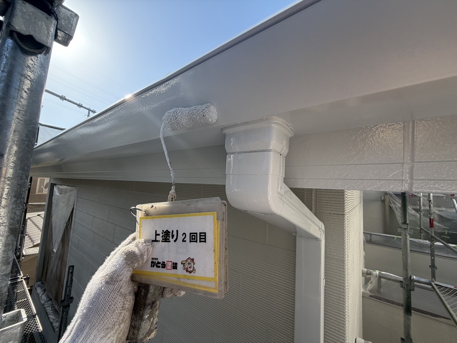【菊陽町T様邸】外壁は強靭な防水性を持つ塗料、屋根は無機塗料で施工しました