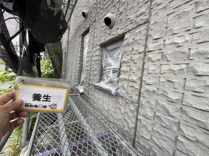 養生の様子です。