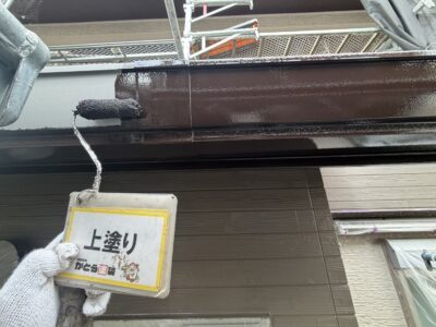 【熊本市K様邸】外壁と付帯部の上塗りをおこないました