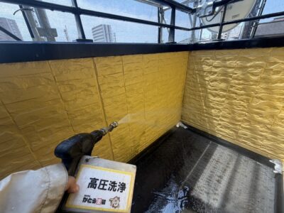 【熊本市東区I様邸】施工前確認と高圧洗浄をおこないました