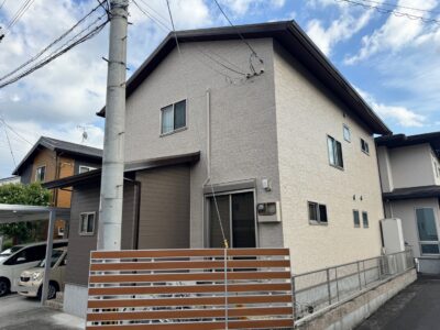 【熊本市北区K様邸】上品さと耐候性のバランスの取れた艶のある外壁に仕上がりました