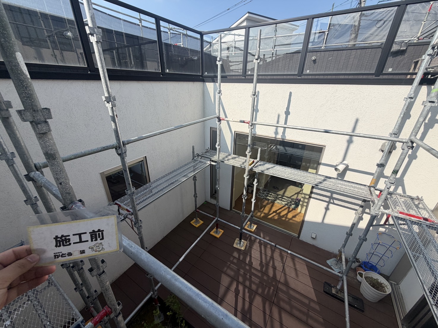 【宇城市T様邸】築10年の築浅住宅の外装リフォーム工事開始しました