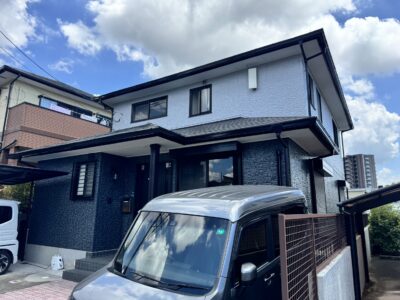 【熊本市東区I様邸】多彩な模様と立体感でデザイン性を向上させるWB多彩仕上げ工法で施工しました