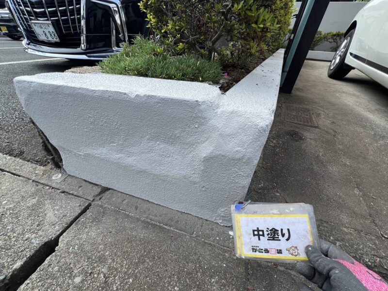 中塗り完了しました。