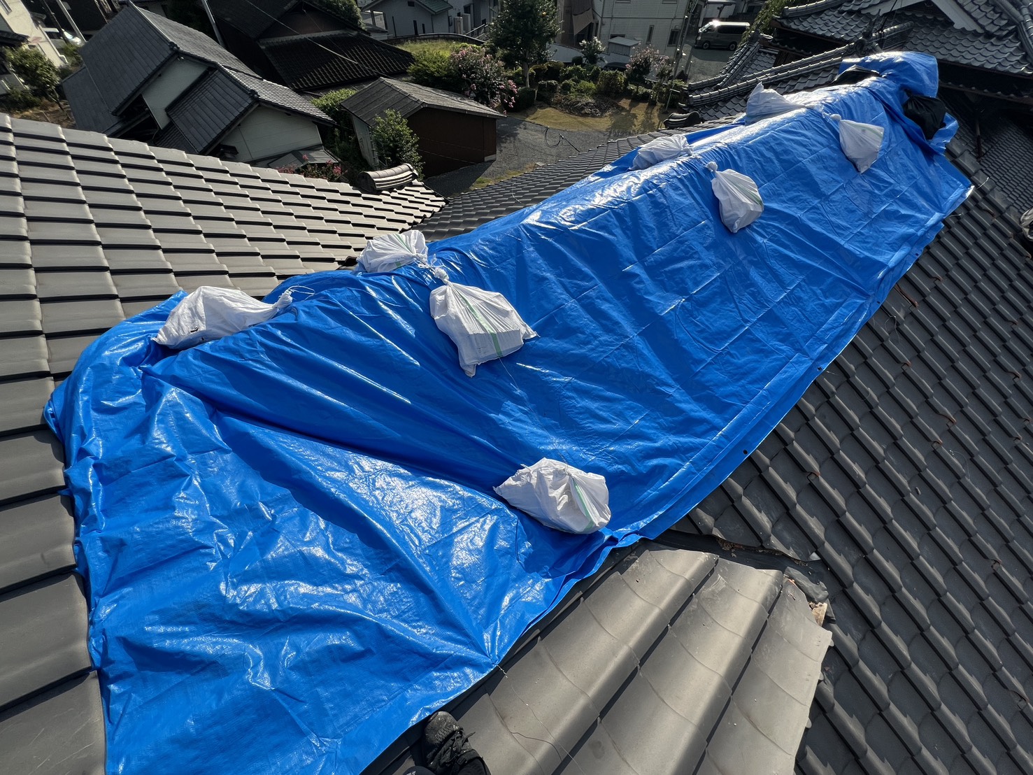 【熊本市北区H様邸】熊本地震に伴う屋根工事のご依頼をいただきました