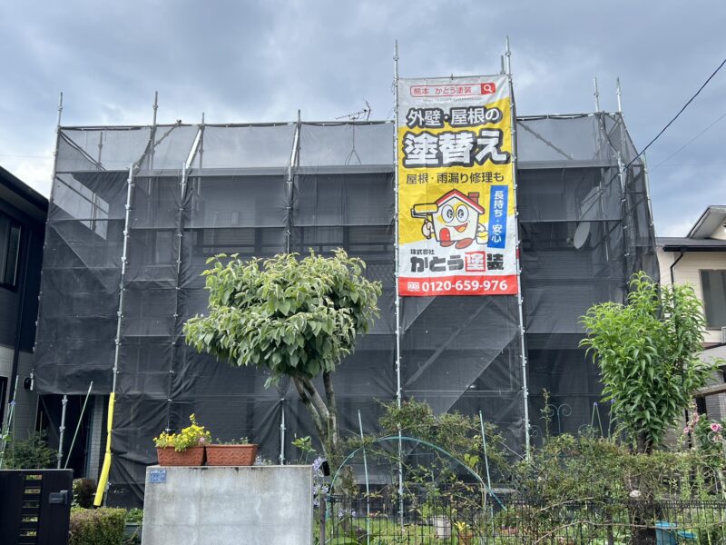 足場仮設の様子です。