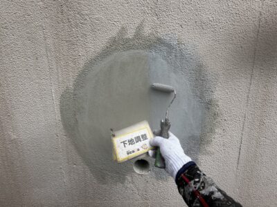 【熊本市北区Y様邸】外壁や塀の下地調整をし、仕上げ塗りをおこないました