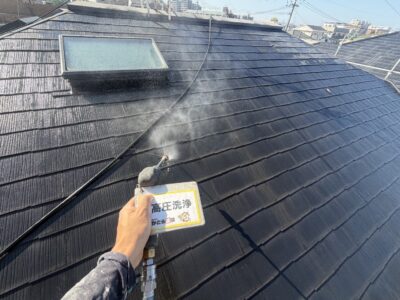 【熊本市中央区N様邸】築32年の二階建て住宅の外装リフォーム工事開始しました
