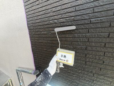 【熊本市北区K様邸】WB多彩仕上げ工法の模様付けB色を塗布しました